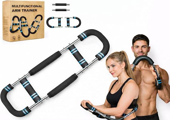 TwistPro Multi-Exercise 3 mode adjustable Home Workout Bar Ultimate Twister Arm Trainer, Adjustable Chest Workout Equipment, Arm Trainer for Men, Chest Trainer for Men, Shoulder Muscle Training, Portable Spring Resistance Home Fitness Equipment. Gift ready