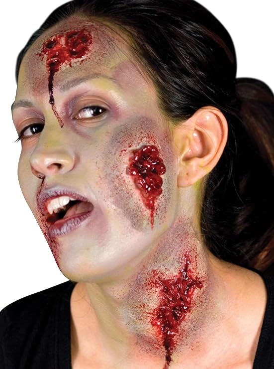 Halloween FX OOZING Wounds 3 PC Multicolor