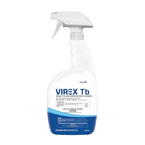 Diversey Virex TB Disinfectant Cleaner - 32 oz Spray Bottle (8 Pack)