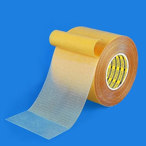 High Tack Double Sided Tape Heavy Duty Grid Mesh Stick,2.4" x 33FT