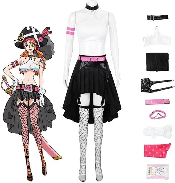 Essri One Piece Nami Cosplay Costume, Cosplay Performing Clothes, Disguise, Everyday Clothes, Anime, Festival, School Festival, Cultural Festival, Manyu Exhibition, Halloween, Christmas Costume Nami,