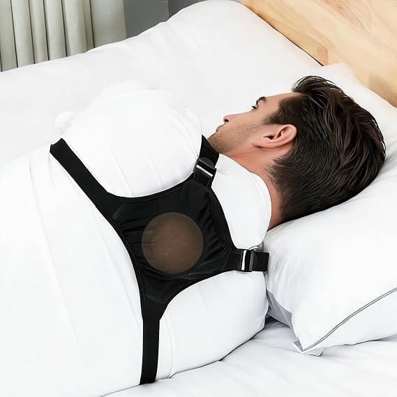 Side Sleep Trainer Adjustable, Sleep Position Trainer for Sleeping on Your Side Effectively Reduc Supine Sleep, Side Sleeping Positional Training Ball to Prevent Back Sleeping for Better Breathing