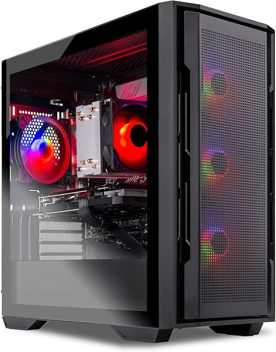 Skytech Gaming Rampage Gaming PC, Intel i5 14400F 2.5GHz, NVIDIA RTX 5070 12GB VRAM, 1TB Gen4 NVMe SSD, 24GB DDR5 RAM 6000, 850W Gold ATX 3 PSU, Wi-Fi 5, Windows 11, Desktop