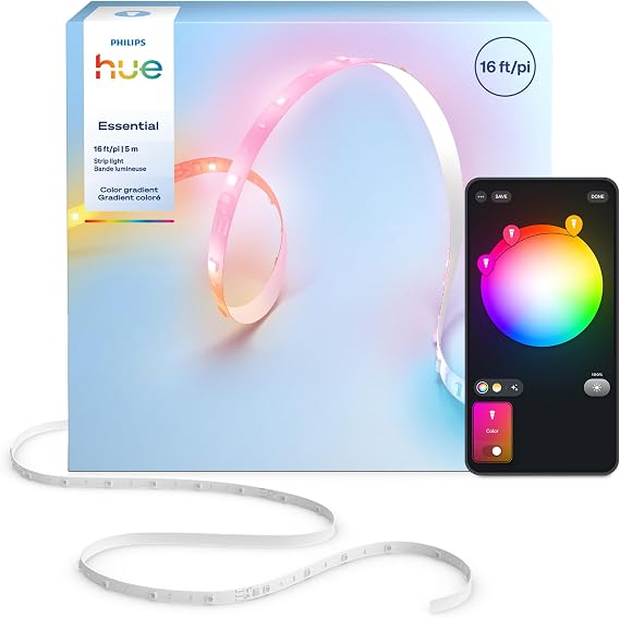 Philips Hue Essential LED Strip Light, 16ft