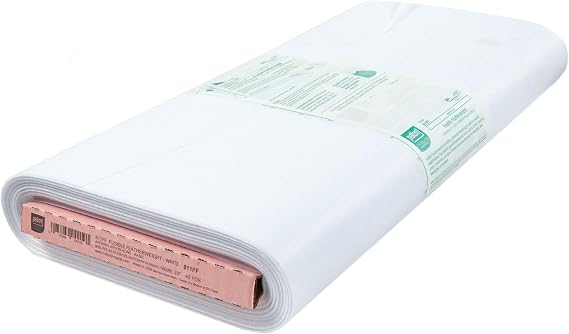 Pellon 911FF Fusible Featherweight Interfacing 20in x 40 Yard Bolt. Color: White