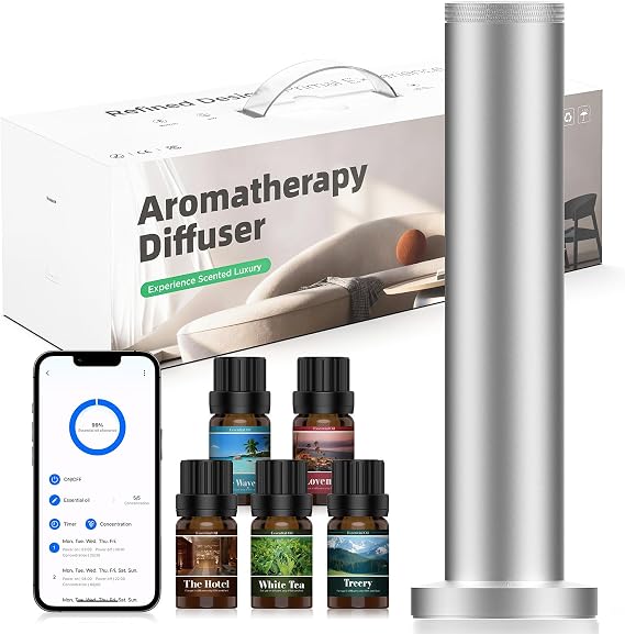 Wireless Hotel Scent Diffuser Starter Kit,Waterless Diffuser for 2000 Sq Ft