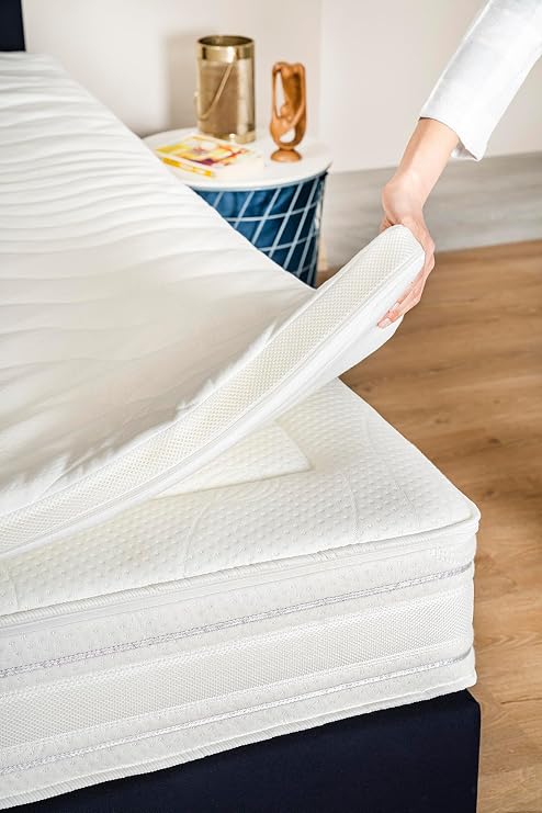 Topper 2.1 - Visco Yatak Pedi - Soft Hafızalı Visco Sünger - Yıkanabilir Fermuarlı Kılıflı (180x200)
