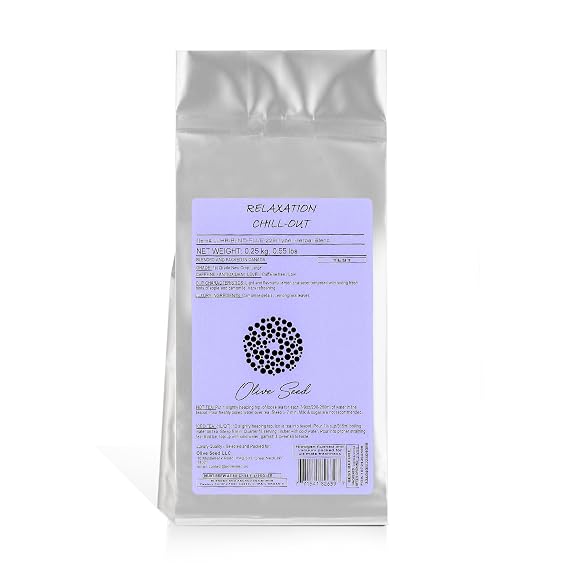 Premium Herbal Tea - CHILL OUT Functional Tea - Relaxation Support - Loose Tea Leaves with Chamomile Petals & Lemongrass Leaves - VALUE PACK - 250g/ 8.8oz - Caffeine-Free - Eco Friendly - Blended and Packed in Canada