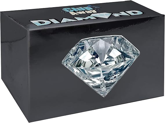 Schylling Chip Away Diamond - Gemstone Dig Kit with Collectible Specimens Inside - 1 in 24 Contains a Real Diamond - Includes Miniature Hammer, Chisel, and Brush - Ages 5 and Up - One Box