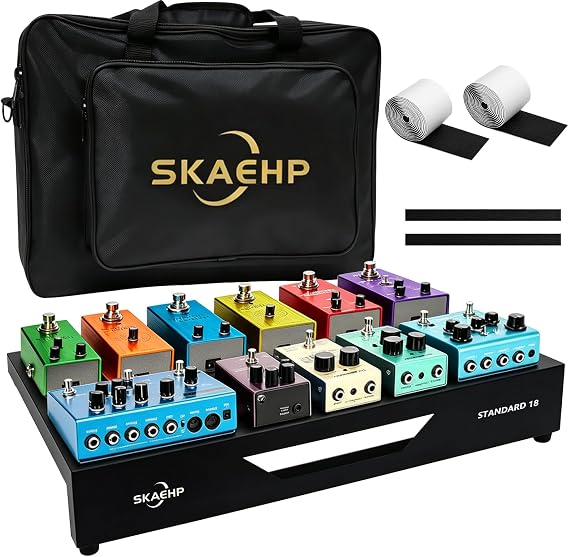 Guitar Pedal Board, Pedalboard Holder 18" x 12.5" 4.32 lb