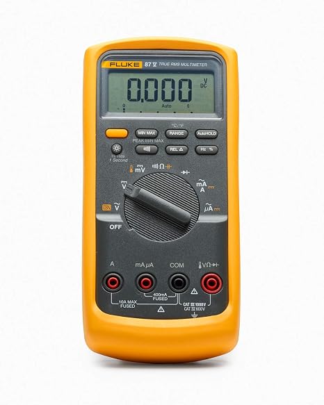 FLUKE Multimeter Combo Kit, True RMS Digital Tester, Digital Multimeter, High Accuracy, Voltage, Ammeter, Resistance Measurement, Compatible with Phase Tester, Professional 87-5/E2KIT