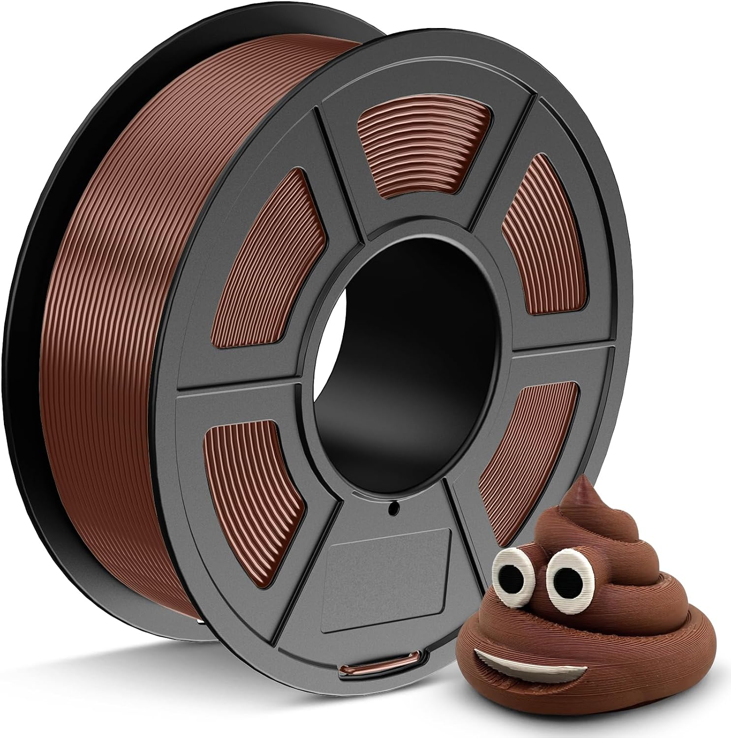 JAYO PETG Filament 1.75mm Brown 1.1 KG, Strong Toughness PETG 3D Printer Filament Dimensional Accuracy - 0.02 mm, 2.4lbs Spool Fits for Most FDM 3D Printers