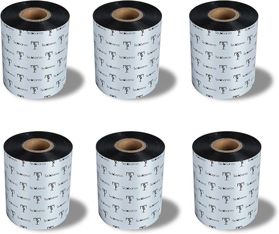 6 Rolls 3.27" x 1476' Premium Enhanced Wax Thermal Transfer Ribbon
