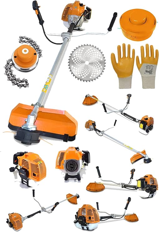 Steiner Alman T-9100 Yan Tipi Benzinli Motorlu Çalı Çim Ot Biçme Tırpanı Makinesi + Canavar Başlık