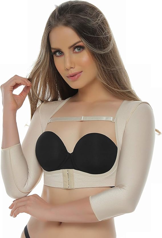 Arm Slimming Shaper With Back Support Posture Corrector Post-Op Sleeves