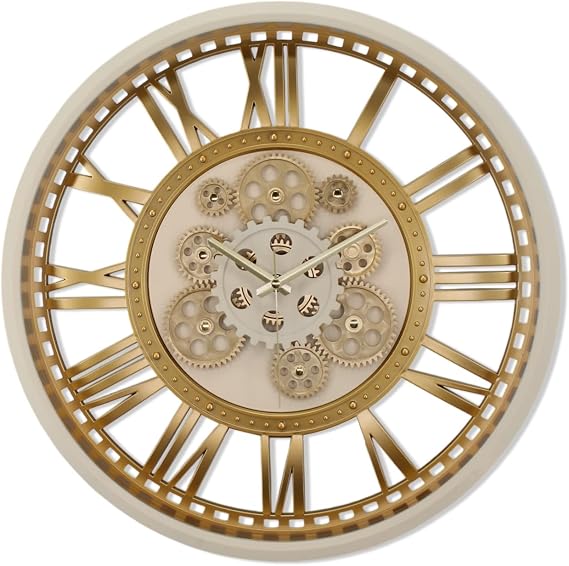 Emores 51 Cm Flowing Second Quiet Mechanism Wall Clock