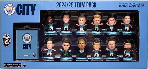 SoccerStarz - Man City Team Pack 12 Figure (2024/25 Version Classic Kit)