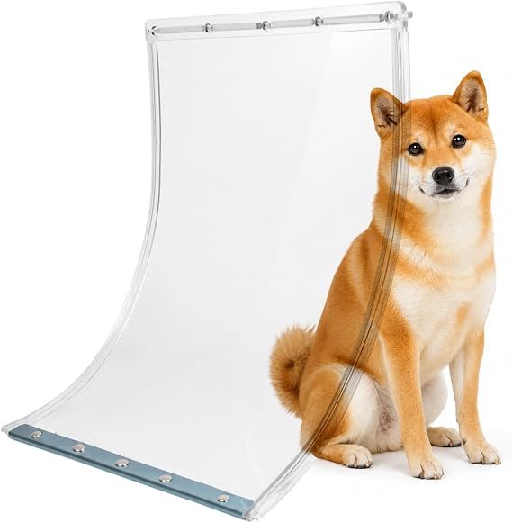 Super Large Dog Door Replacement Flaps 15" x 20", Compatible with Ideal Pet Products, Clear Flexible Replacement Flap, Dog Door Flap for Easy Installation