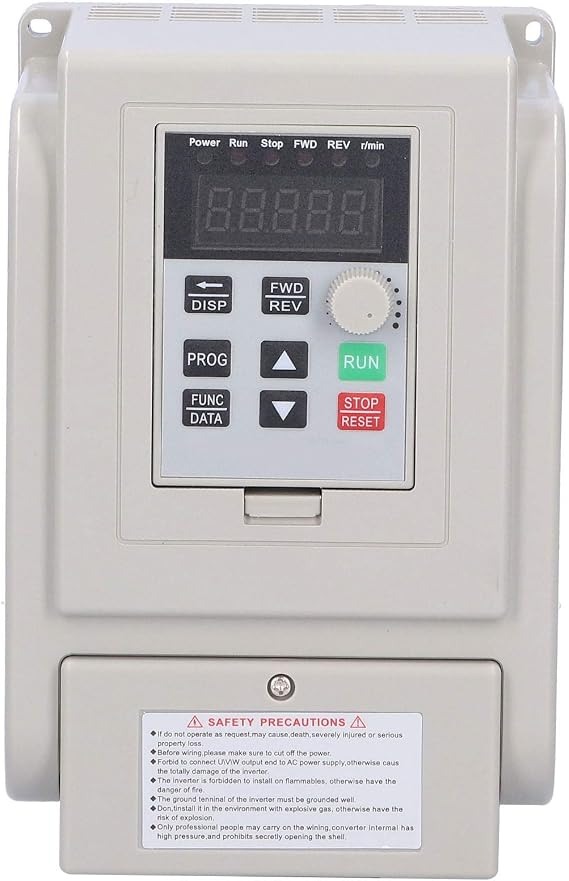 VFD Variable Frequency Drive,AT52200X 2.2KW Variable Frequency Inverter,Input Single-phase 110VAC Output 3Phase 220V Motor Speed Controller