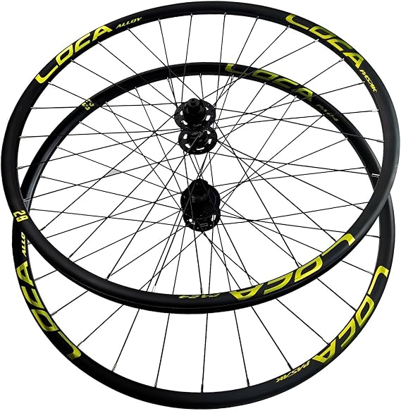 26/27.5/29" Mountain Bike Wheelset Aluminum Alloy Double Layer Rim Center Lock Disc Brake Sealed Bearing Front Rear Wheels 28H Hubs for 8-12 Speed