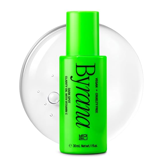 Dark Spot Clarity Serum with Vitamin C for Uneven Tone & Post-Acne Marks Korean Vegan Skincare with Ginseng Berry, Licorice Root, Arbutin & Tranexamic Acid by BYRANA 1 oz