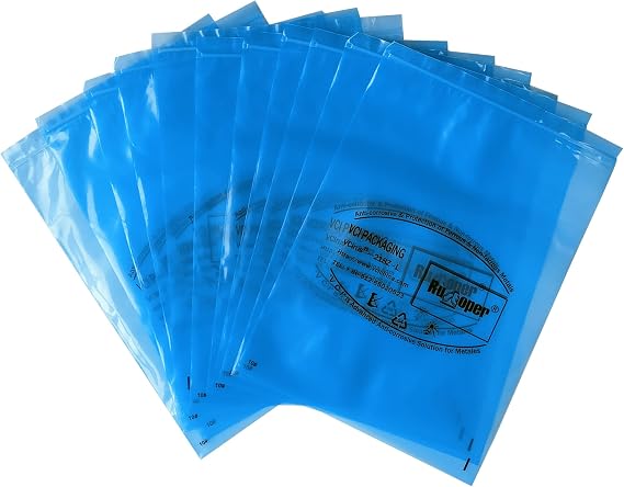 Anti-rust zipper bag VCI Bag for jewelry, metals (13.39.4"4mil 20pcs)