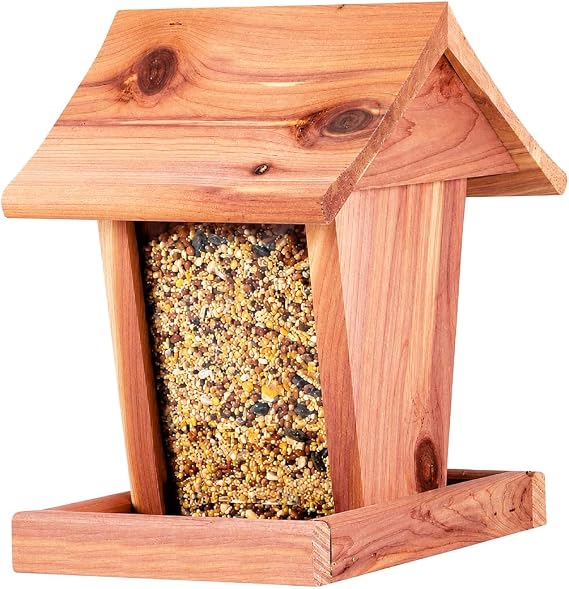 Cedar Hopper Bird Feeder - Made in USA