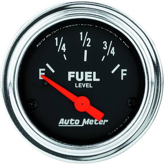 Auto Meter 2514 Traditional Chrome Electric Fuel Level Gauge