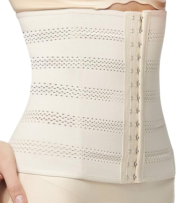 Everbellus Women's Breathable Elastic Corset Waist Trainer Cincher Belt Shapewear