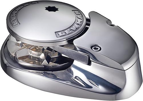 Lewmar V700 12V Vertical Windlass for 1/4" G4 Chain, Fall Safe Gypsy, Maximum pull 700 lbs., 316 Stainless Steel Construction, IP67 Rated Housing, For Powerboats and Sailboats 20'-30' - 2020201176