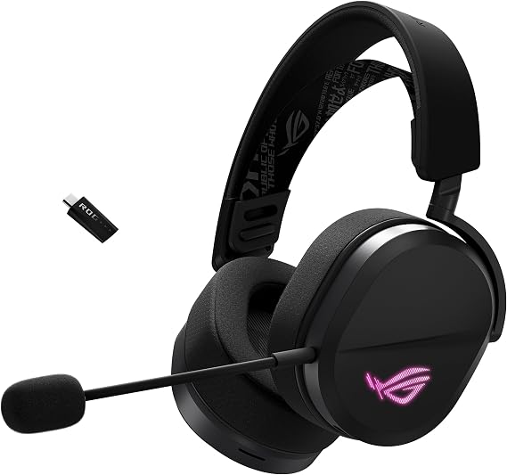 ASUS ROG Pelta Wireless Gaming Headset with Detachable Mic - Black