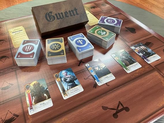 Gwent Card Combo Set with Play Board and Box 5 Decks Total 482 Cards Ideal Gift for Witcher Lovers