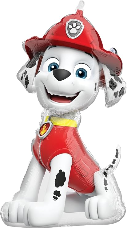 Anagram Marshall Paw Patrol Foil Balloon (1 Count, Metallic, Birthday, Children 3-8)