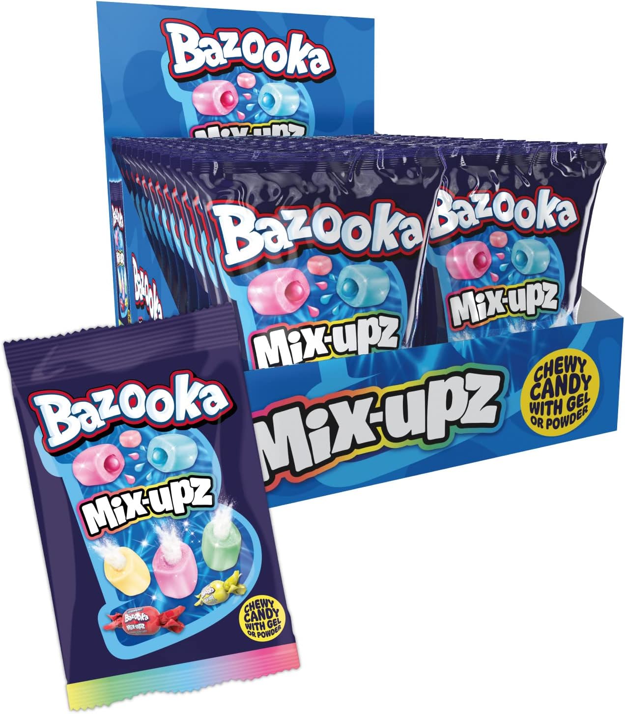 Bazooka Mix Upz 24 packs of 40g
