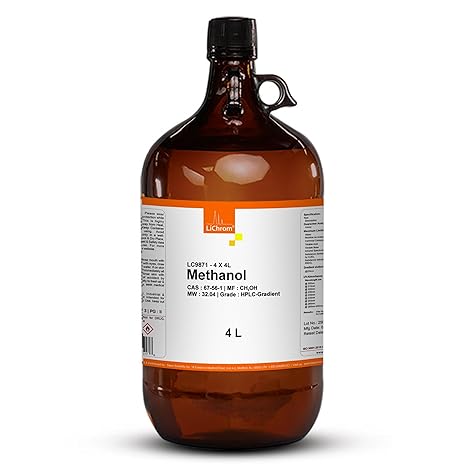 Methanol, HPLC Gradient Grade, 99.9 Min 4 Liter (via Ground Shipping only)