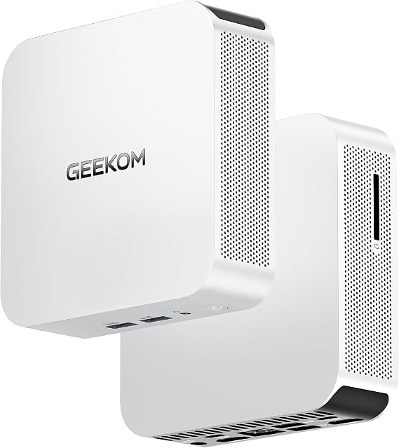 GEEKOM A5 Mini PC AMD Ryzen 5 7530U 128GB RAM + 6TB SSD Maximum Expandable Capability | 全金属製内枠 超長寿命 ミニパソコン｜最大8K・4画面同時出力｜SDカードスロット 高速読み込み｜2.5G有線LAN｜法人向け/ホームシアター/オフィス勤務/在宅ワークに最適｜16GB RAM+512GB SSD