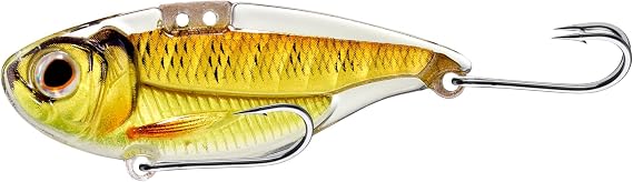 LIVE TARGET ICT Shad- Blade Bait, 2.25", 1/2 oz, Gold/Pumpkin