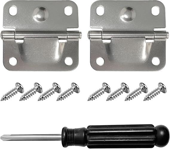 Cooler Plastic Hinges Kit Replacement for Coleman Coolers, Quality Stainless Steel Construction, Will Never Broken and Come Loose, 2 Pack