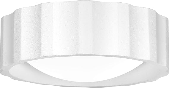 Quoizel Roscoe 2-Light Textured White Flush Mount Light