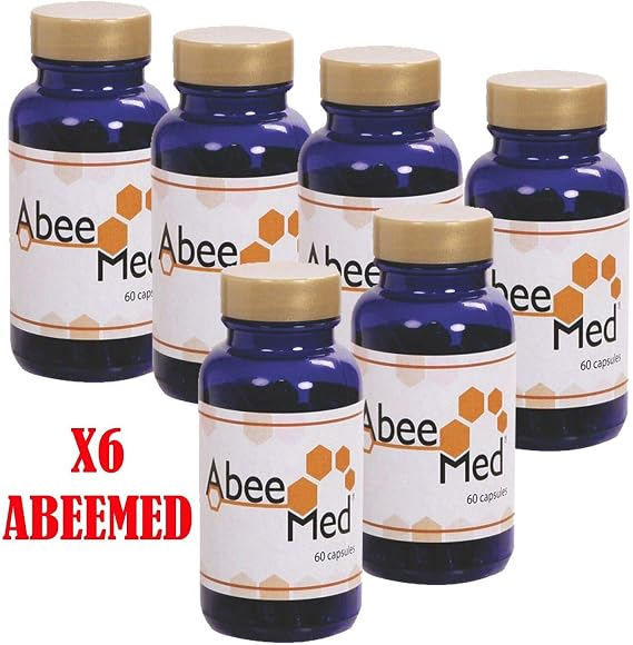 AbeeMed Natural Supplement - Bee Venom Apitoxin Manuka Honey - Supports Inflammation & Mobility - Neck and Backache - Supports Joints & Muscles- Sprains, Bruises and Strains - Pack of 6 360 Caps