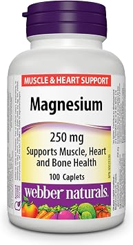 Webber Naturals Magnesium 250 mg, 100 Caplets
