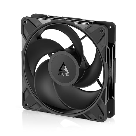ARCTIC P14 Pro Reverse – 140 mm birinci sınıf fan, ters hava akışlı, Y kablo ayırıcılı PWM fan, 400-2650 rpm, 0 rpm <%5 PWM, hidrodinamik kayar yatak, 4 pinli - siyah