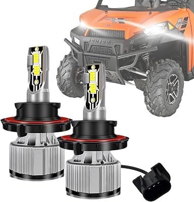 Polaris light Bulb, H139008 UTV Fog Bulb compatible with Polaris Ranger 800 900 1000 XP bulb, RZR 5709001000s 4012279, HiLo Beam 12000LM 60W Cool White, 2-Pack