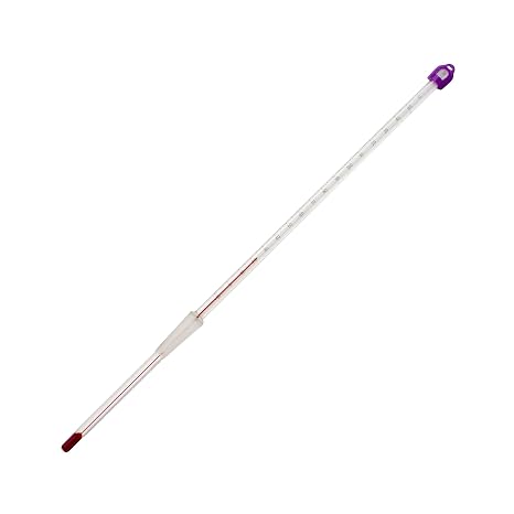 H-B DURAC 10/30 Ground Joint Liquid-In-Glass Thermometer; -10 to 250C, 25mm Immersion, Organic Liquid Fill (B60804-1200)