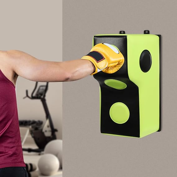 Wall Mount Punching Bag, Wall Punching Pad for Adults, Boxing Wall Punching Pad up to 881.85 Lbs, Space-Saving Boxing Training Equipment for Hooks, Wall Mounted Uppercut Boxing Bag