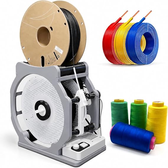 3D Filament Respooler, Automatic Filament Rewinder with Smart Start/Stop