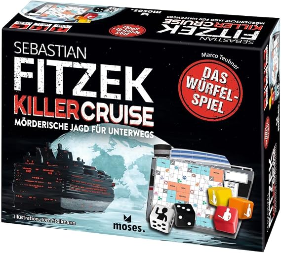 moses. Sebastian Fitzek Killer Cruise - The Dice Game Innovative Escape Game for Travel Gripping Roll & Write Adventure for Beginners & Professionals from 12 Years