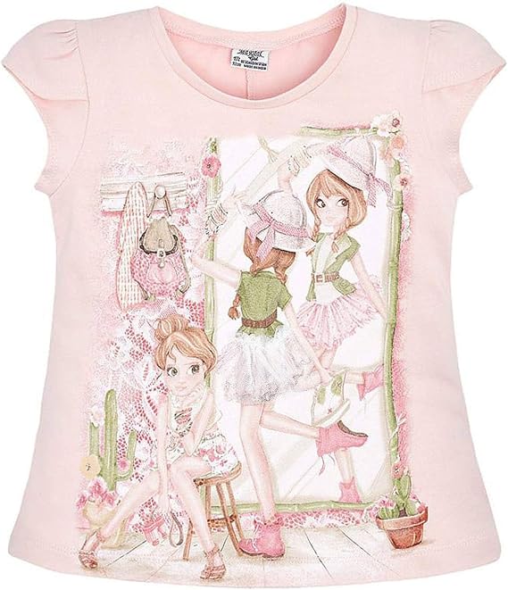 Little Girls 2T-9 Novelty Graphic Print Fashion Tee/Top