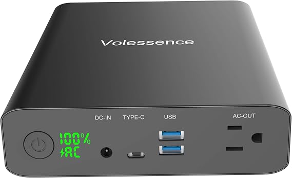 60000mAh AC 130W Outlet Laptop Power Bank, 110V Portable Charger | Powers MacBook, Drone, Projector, TV, Phone, Tablet & Camera. Ideal for Camping, RT, Travel, Outages & Overnight CPAP Backup