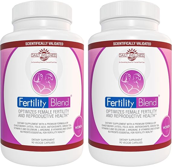 Fertility Blend Dietary Supplement for Women, 90-Count, 2-Pack